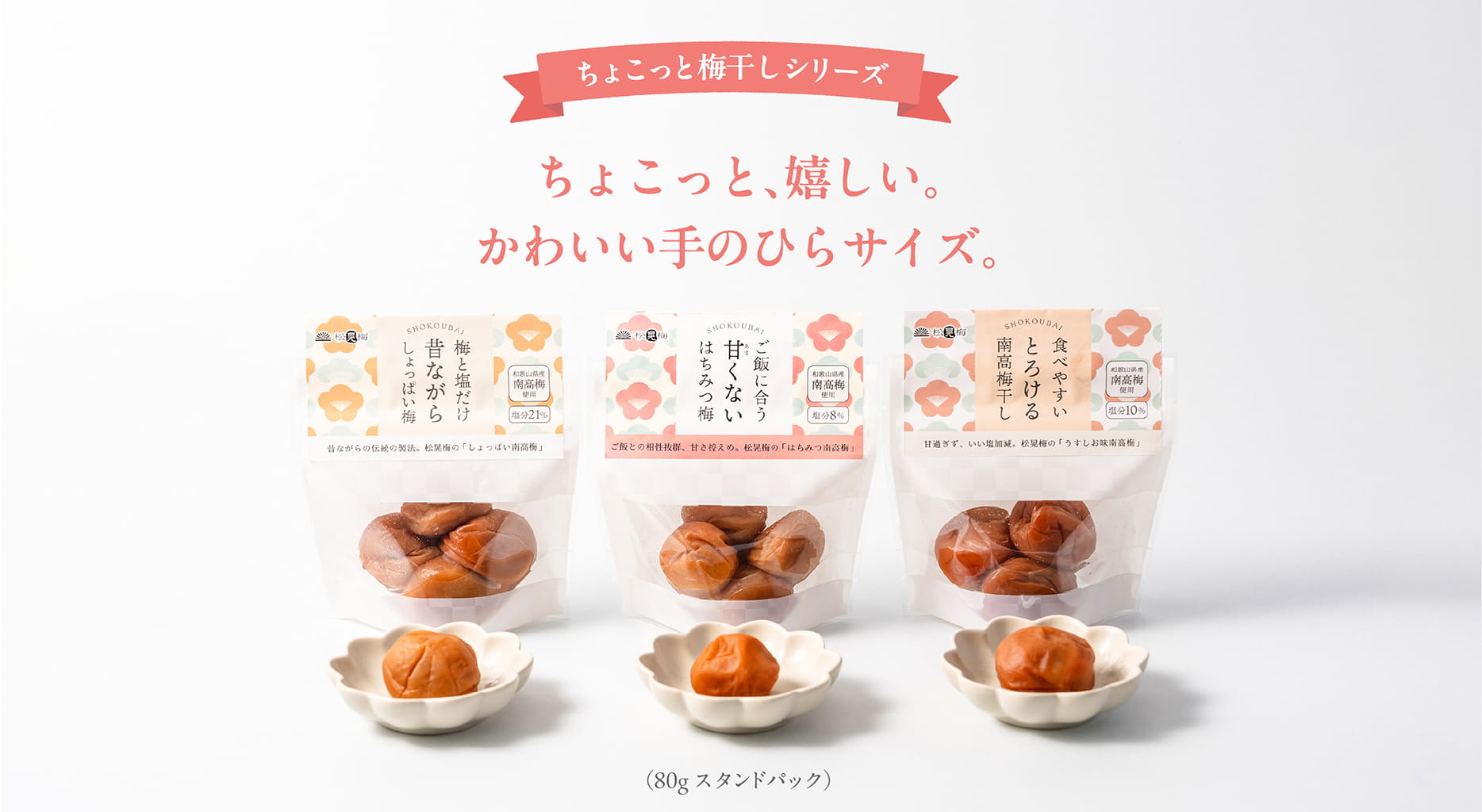 ちょこっと梅干しシリーズ | ちょこっと、嬉しい。かわいい手のひらサイズ