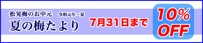 夏の梅たより お中元 10%OFF